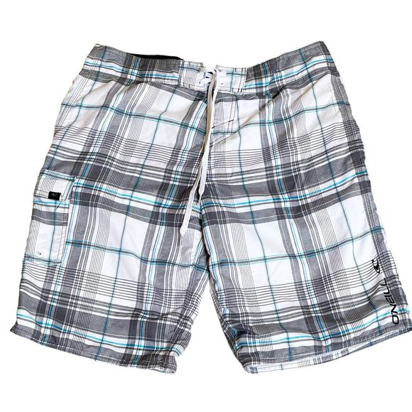 O'Neill Mens Shorts Size 34 Board  Santa Cruz Surf Logo Swim Cargo Beach Surfing - Picture 2 of 14